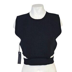 Aritzia Ten by Babaton Retrospect Sleeveless Shirt, Black, Stretch, Cut Out, M